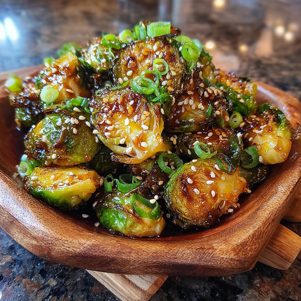 Airfryer Teriyaki Brussels Sprouts