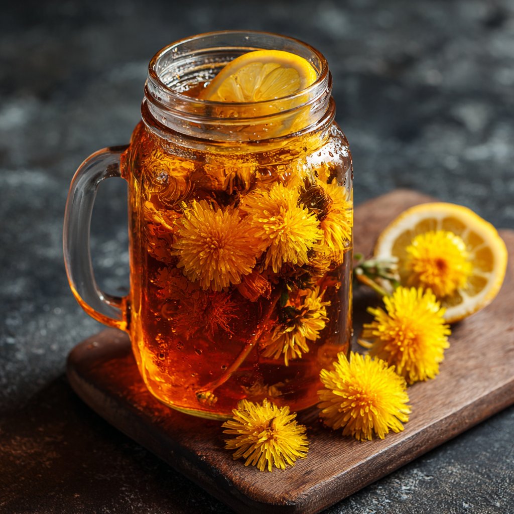Sweet and Tangy Dandelion Brew